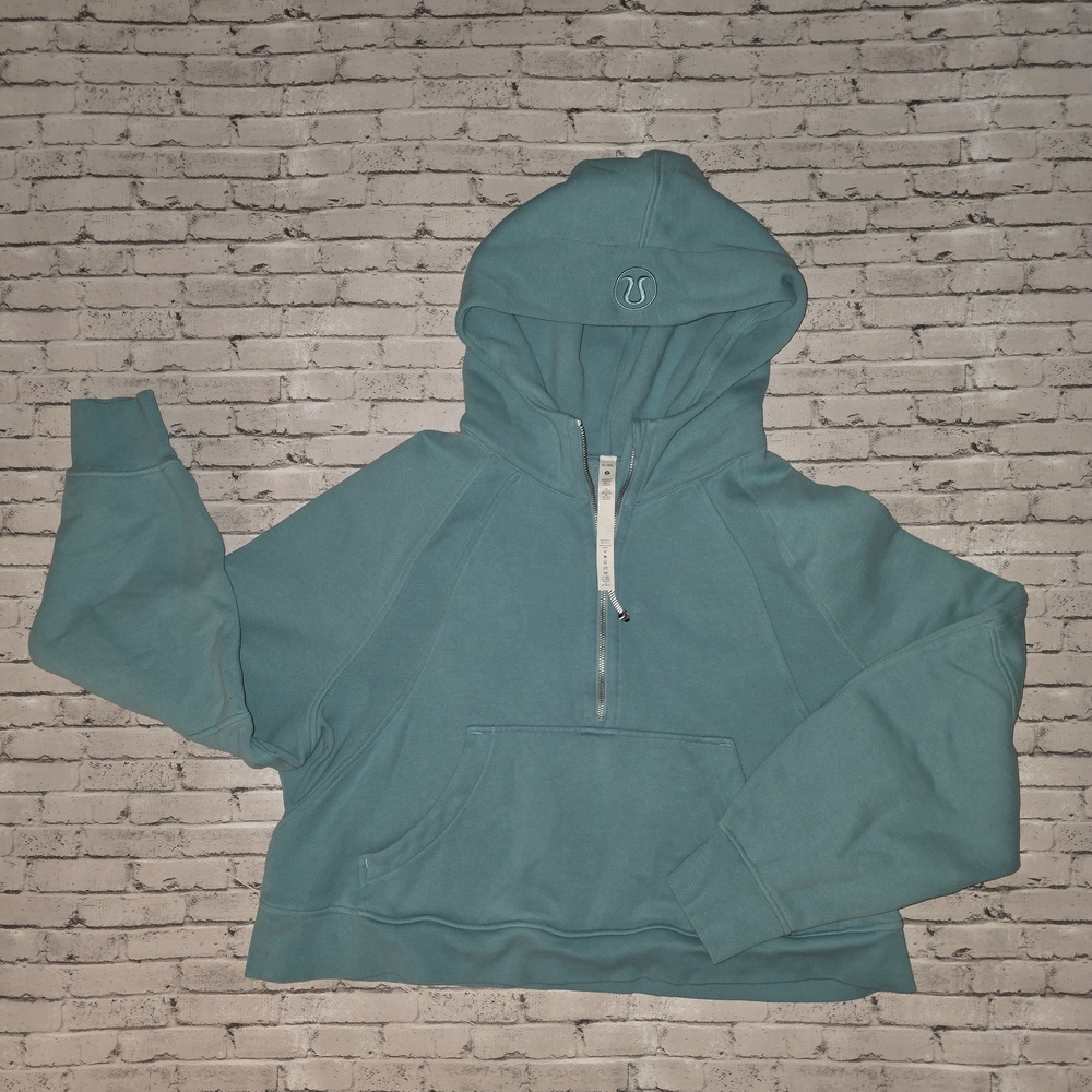 Lululemon Scuba Oversized Half-Zip Hoodie, Tidal Teal, XL/XXL